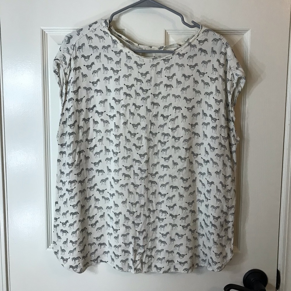 Zebra print shirt